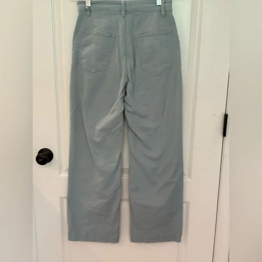 Cotton On Women’s Light Blue Cotton Flare Leg Pants Size 6 - Picture 2 of 13